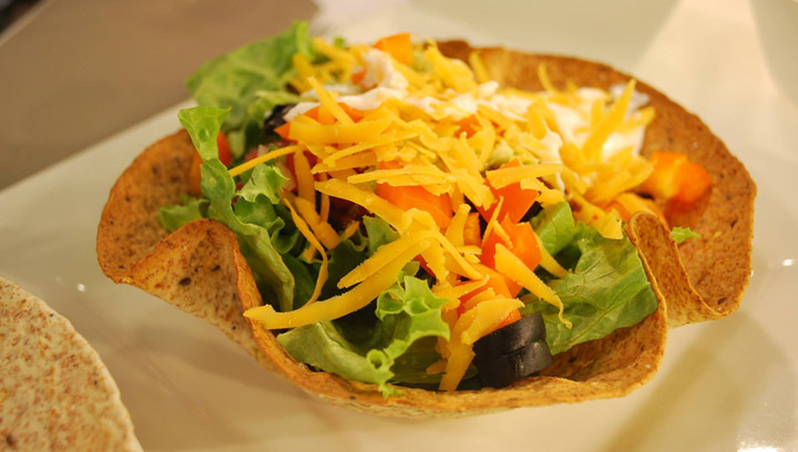 Brooke from Food to Fit makes a tasty taco salad in Healthy Living.