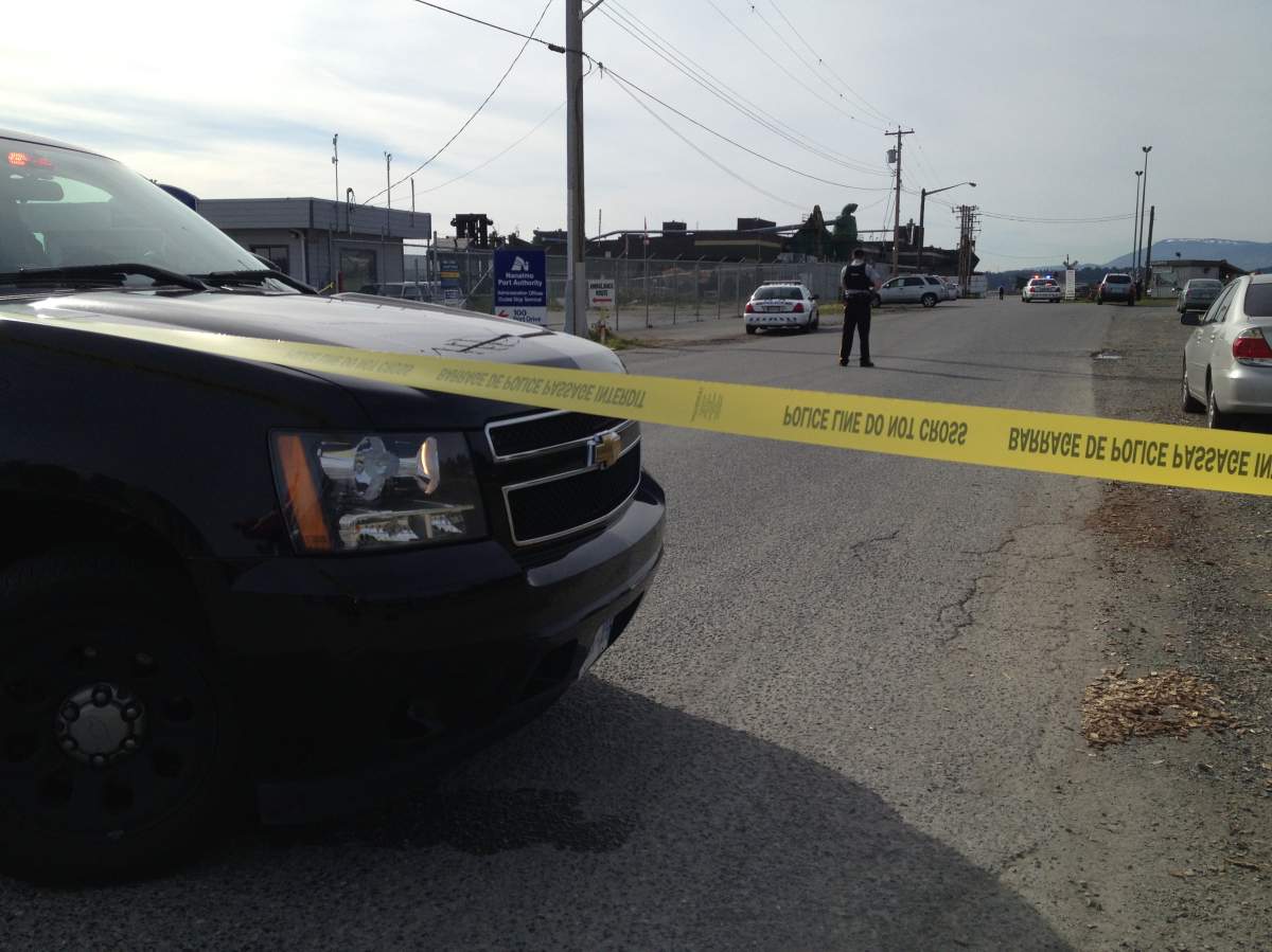 Shooting at a mill in Nanaimo. Credit: Aaron Hinks / Nanaimo Daily News.