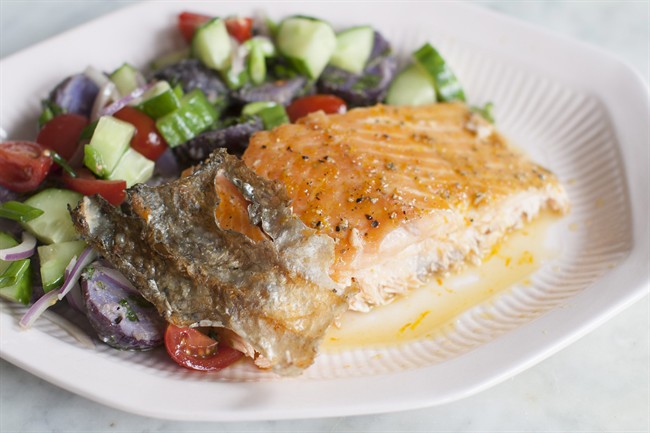Feed a crowd with a bourbon-glazed salmon fillet