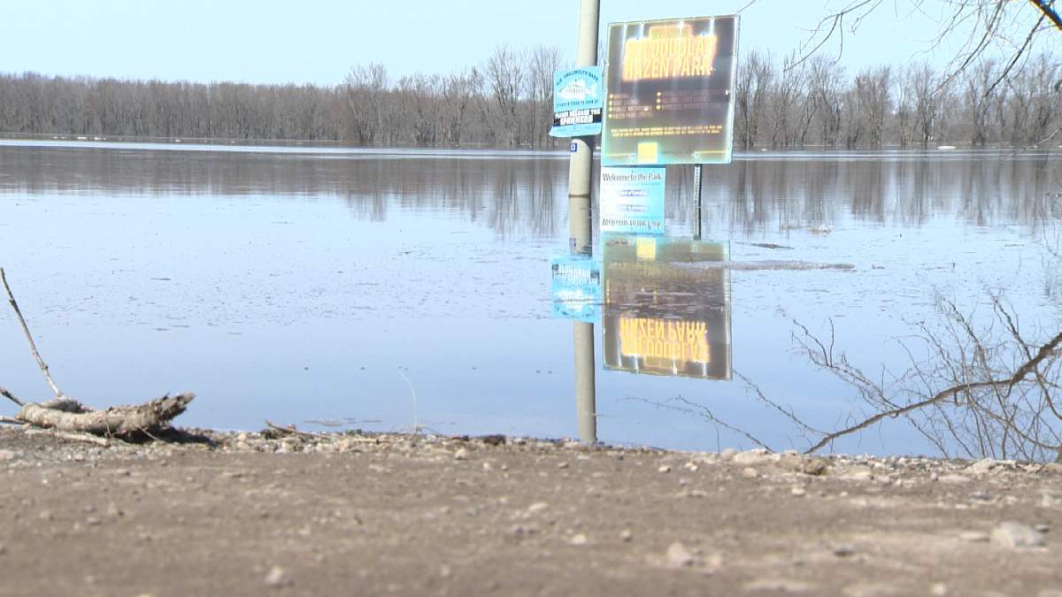 Two females drove a car into the Oromocto Wharf Thursday evening. The car hasn’t been recovered.