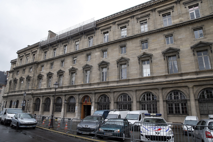 View of the 36 Quai des Orfevres police building in Paris, Saturday, April 26, 2014.