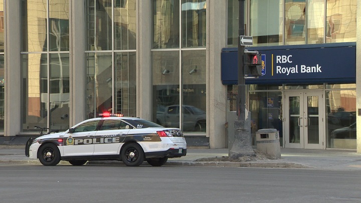 Police are looking  for help finding a suspect in the robbery of a downtown Winnipeg bank on Wednesday, April 2, 2014.