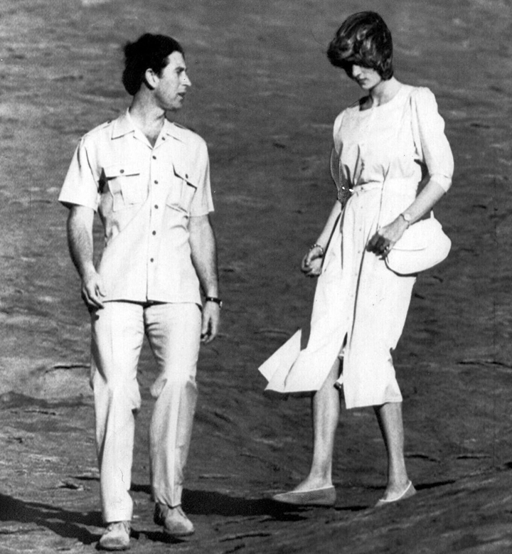 Princess Diana and Prince Charles at Ayers Rock during a tour of Australia in this file photo from 1983.