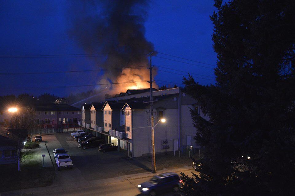 Fire in Prince George Wednesday morning.