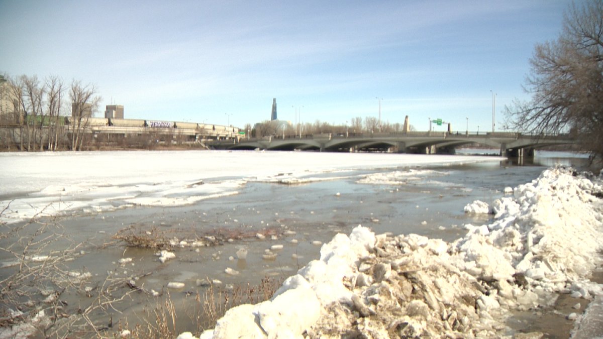 Despite an unusual amount of ice on the Red River, water levels continue to rise.