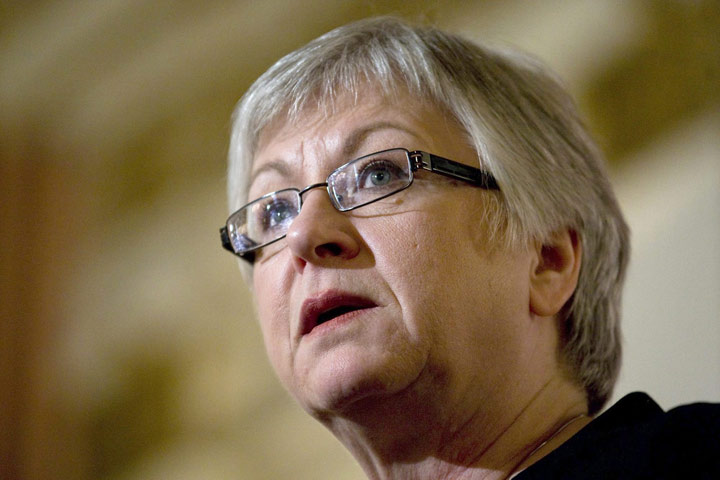 Sheila Fraser delivers a speech in Ottawa, Wednesday May 25, 2011. 
