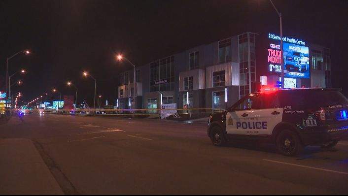 Edmonton police investigate a suspicious death on the city's west end, Tuesday, April 22, 2014. 