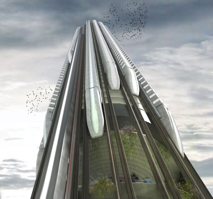 Could a vertical railway station on a skyscraper be a way of the future?