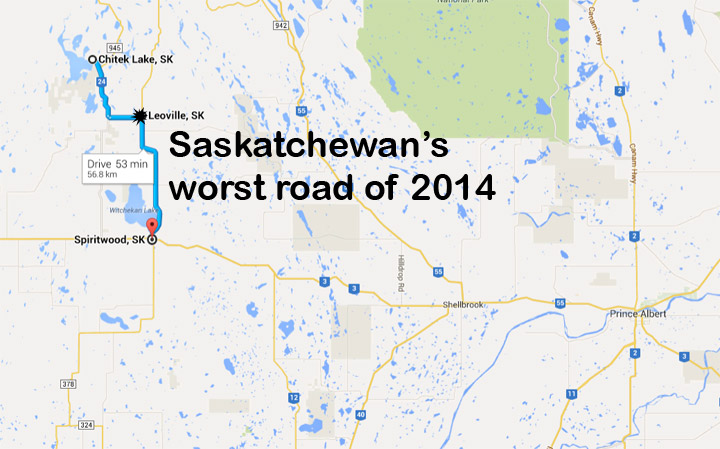 Voting has closed and Saskatchewan motorists have chosen the ten worst roads in the province.