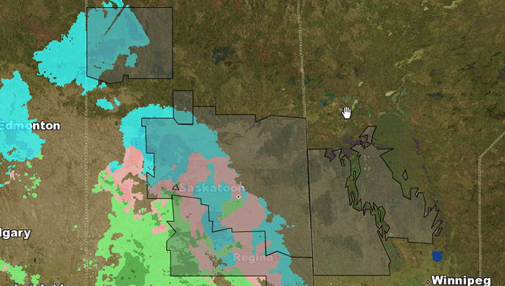 Parts of Saskatchewan remain under snowfall warning, 10-15 cm possible by Saturday morning.