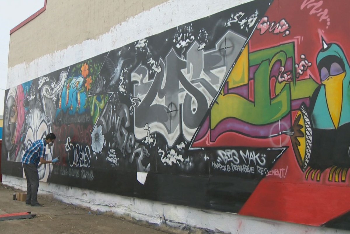 Edmonton's new "free wall", May 15, 2014.
