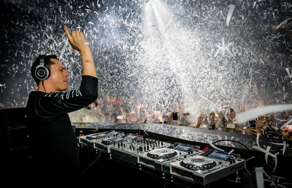 DJ Tiesto performs at Hakkasan Nightclub at MGM Grand Resort, Las Vegas, America - 05 Jan 2014.