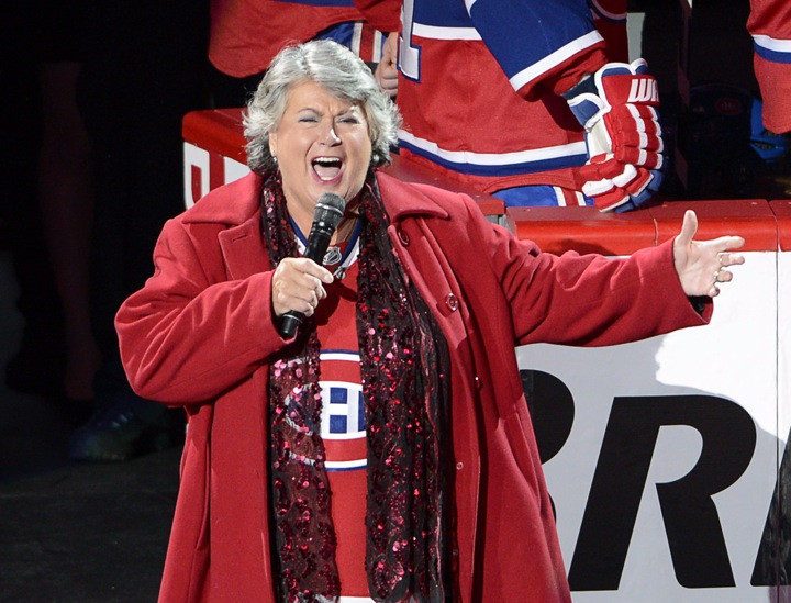 Ginette Reno is considered a lucky talisman for the Montreal Canadiens during the NHL playoff series.