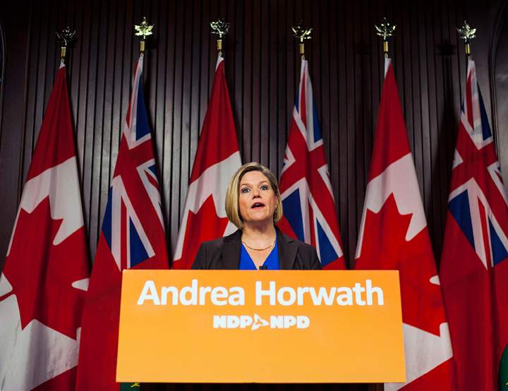 Where are the candidates today, and why? NDP Andrea Horwath, May 15 ...