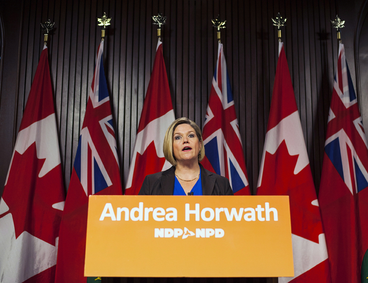 Andrea Horwath announces plans for a 'savings and accountability' minister