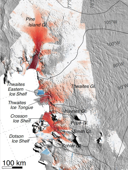 Glaciers in West Antarctica’s Amundsen Sea Embayment have “passed the point of no return” according to new research based on three different lines of evidence.