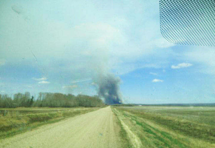 Ground crews and air tankers are fighting a massive bush fire near Arborfield, Saskatchewan.