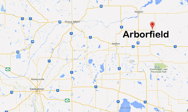 Eight people became lost in a forested area near Arborfield, Saskatchewan after thick smoke from a bush fire swept into the area.