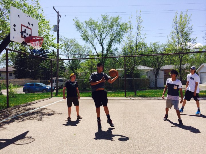 Kids turn ‘dump’ of a basketball court into place they’re proud of ...