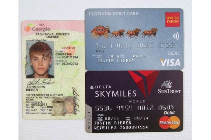 Justin Bieber driver's license
