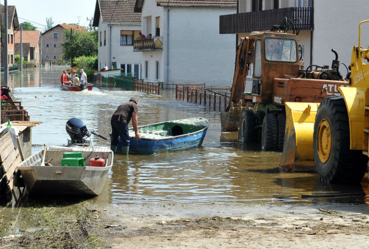 Major flooding in Bosnia unearthed remains believed to be from the 1992-95 war.