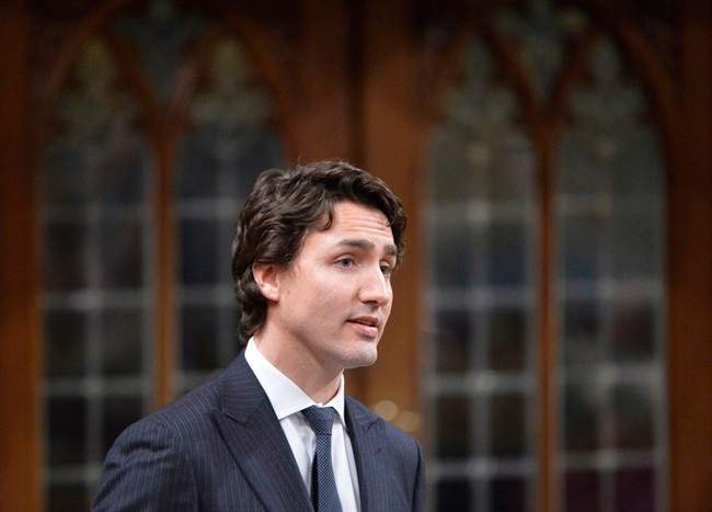 Liberal Leader Justin Trudeau asks a question during question period in the House of Commons on Parliament Hill in Ottawa on May 7, 2014. 