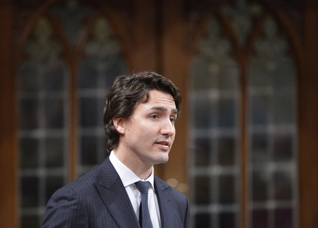 Liberal Leader Justin Trudeau asks a question during question period in the House of Commons on Parliament Hill in Ottawa on May 7, 2014. 