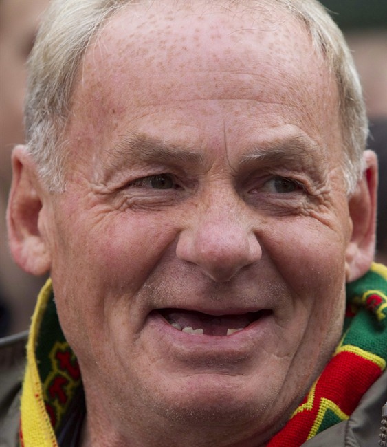 Ivan Henry smiles as he speaks to the media outside the B.C. Court of Appeal in Vancouver, B.C. Wednesday, Oct. 27, 2010.