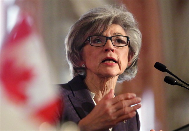 Beverly McLachlin, Chief Justice of the Supreme Court of Canada, delivers a speech in Ottawa, Tuesday, February 5, 2013. McLachlin insisted Friday there was nothing wrong with how she and her office consulted with the federal government regarding a presumptive nominee to the high court's ranks. THE CANADIAN PRESS/Fred Chartrand.