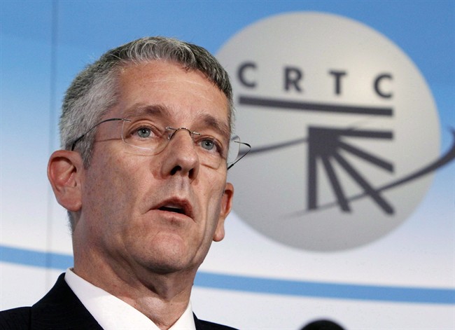 CRTC Chairman Jean- Pierre Blais is pictured in Gatineau, Que., October 18, 2012. THE CANADIAN PRESS/Fred Chartrand.