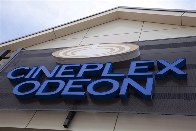 A Cineplex Odeon is pictured in North Vancouver, on May 15, 2012. 