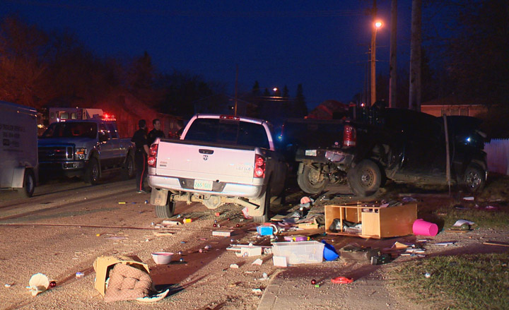 Police were called to a multiple vehicle crash in Saskatoon’s Meadowgreen neighbourhood on Friday night.
