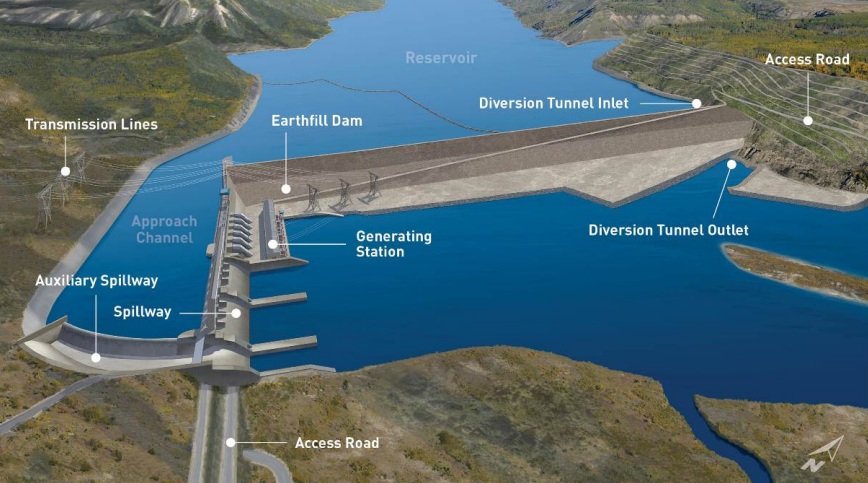 Site C dam project proposal.