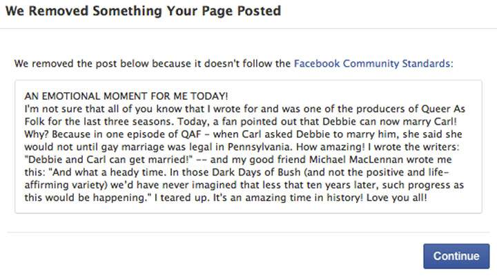 Director Del Shores challenges Facebook suspension - image