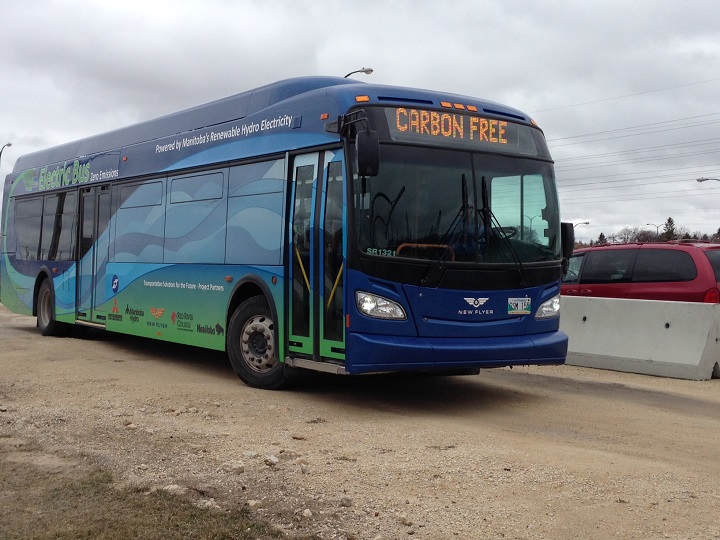 Winnipeg Transit electric bus