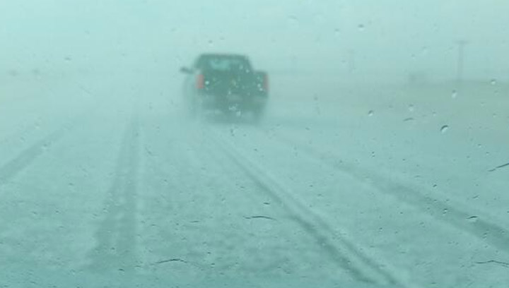 hail storm near Kenaston