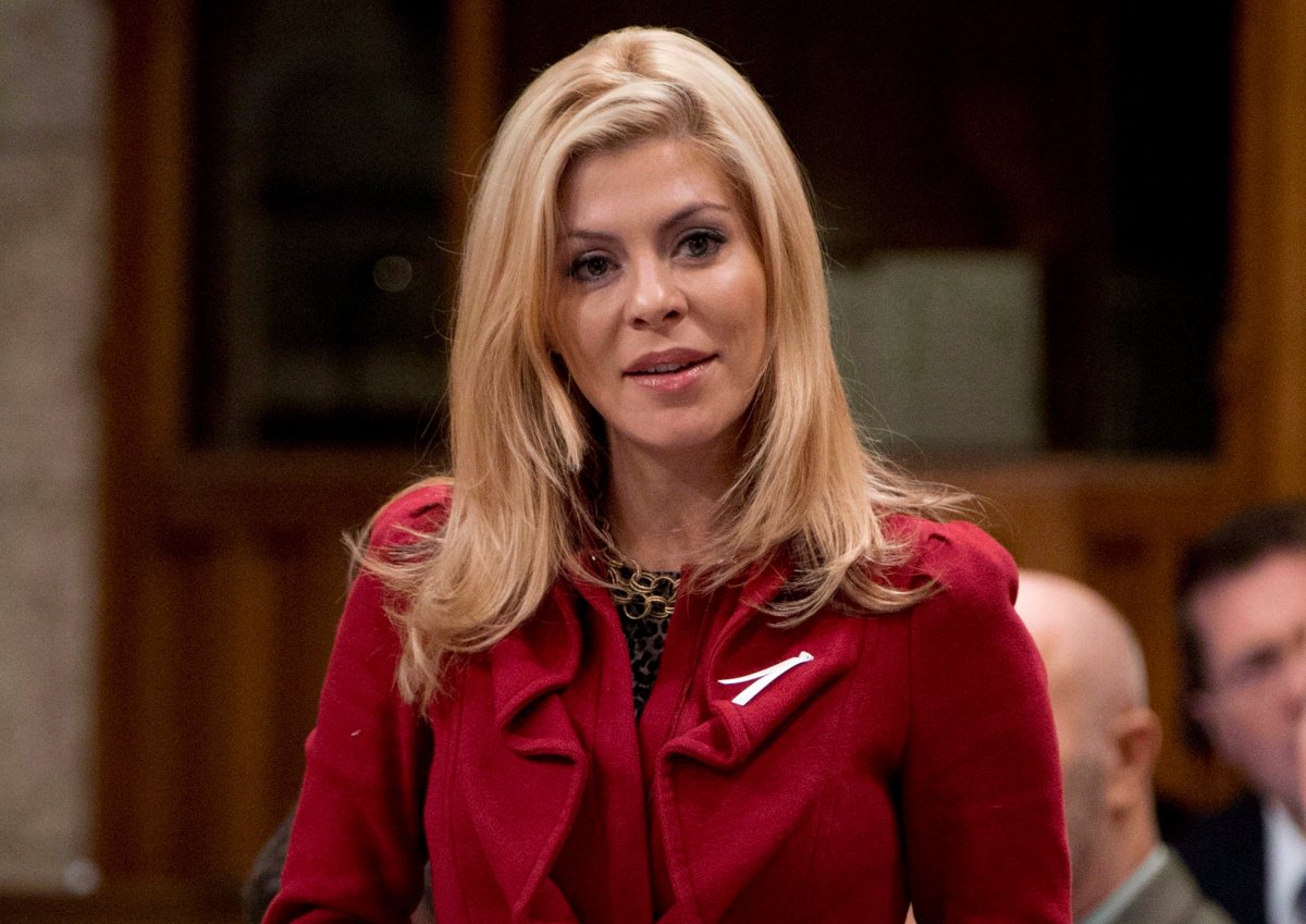 Conservative MP Eve Adams is shown responding to a question during question period in the House of Commons November 28, 2013 in Ottawa. THE CANADIAN PRESS/Adrian Wyld.
