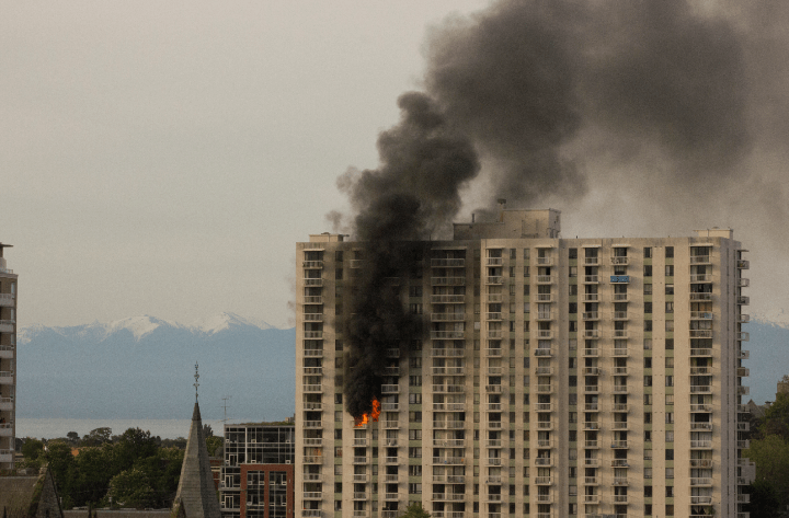 Approximately 100 people displaced by fire in Victoria’s View Towers ...