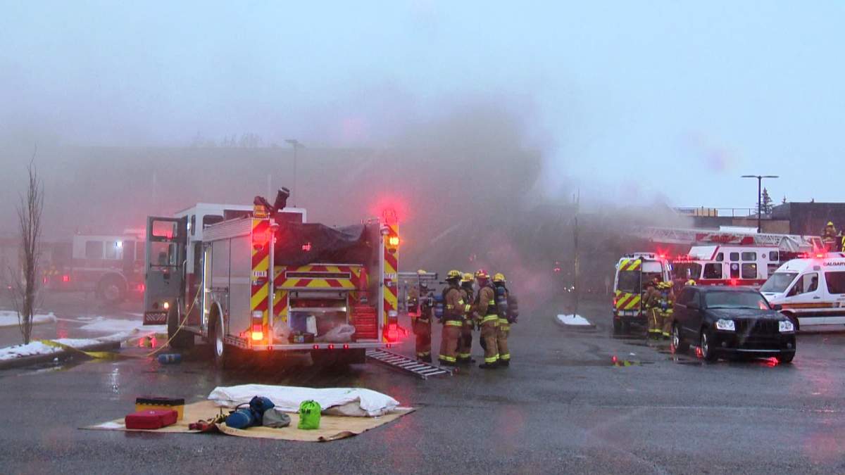 Calgary fire crews battle blaze at southwest strip mall - Calgary ...