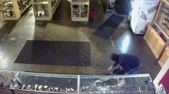 At approximately 12:20 a.m., on Sunday, May 11, 2014, a man forced entry through the main door of The Shooting Edge, 510 77 Ave. S.E. O