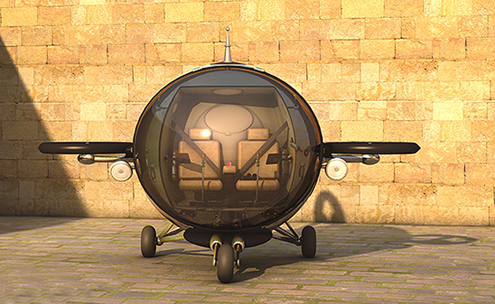 Fly citycopter lets urban commuters fly to work.