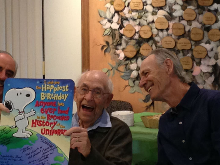 Lifelong volunteer Fred Titcomb celebrates his 102nd birthday,