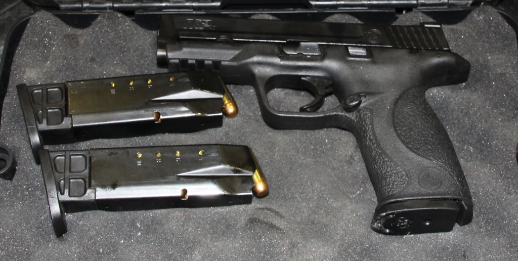 This .40 calibre Smith & Wesson pistol was one of six firearms seized by RCMP in a Prince George arrest last weekend.