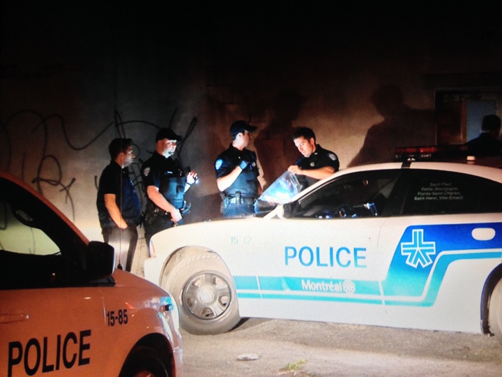 Montreal police have made four arrests after a home invasion in the neighbourhood of Côte-St-Paul on May 22, 2014.