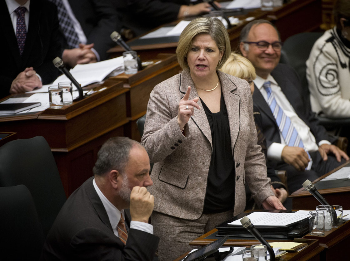 In an unusual move, Ontario NDP leader Andrea Horwath did not attend Thursday's budget announcement at Queen's Park.