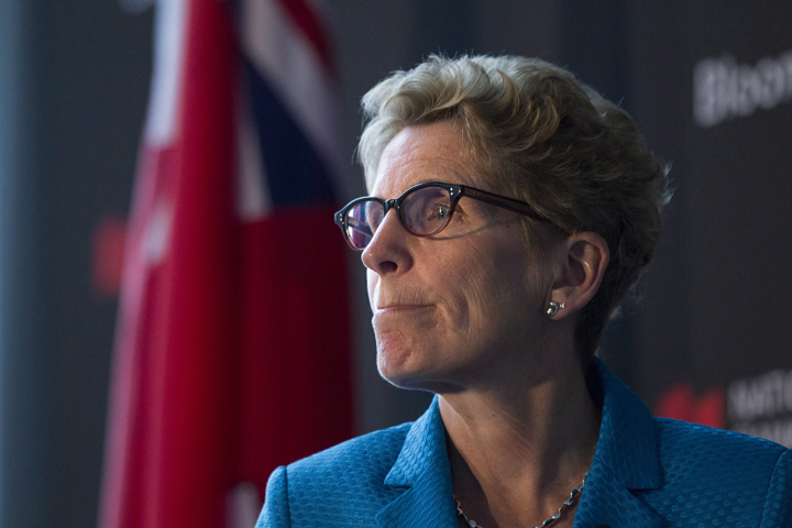 Ontario Premier and Liberal Leader Kathleen Wynne attends the Bloomberg Economic Summit in Toronto on Tuesday May 13 , 2014.