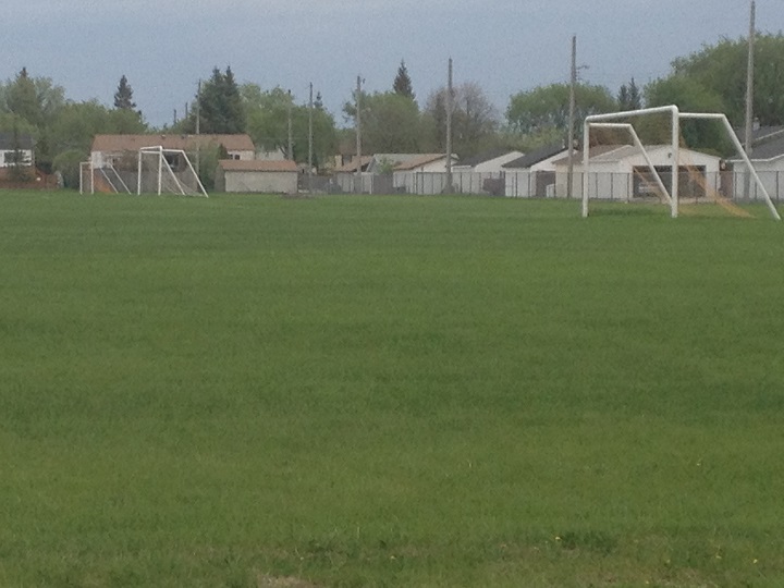 A Winnipeg soccer referee was knocked unconscious by a player at this pitch on May 29.