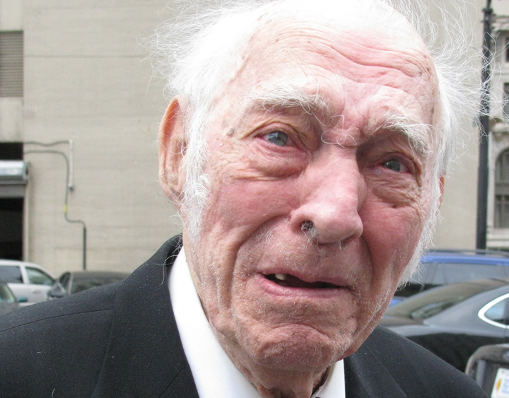 Leo Sharp walks toward U.S. District Court before his scheduled sentencing, Wednesday, May 7, 2014, in Detroit. 