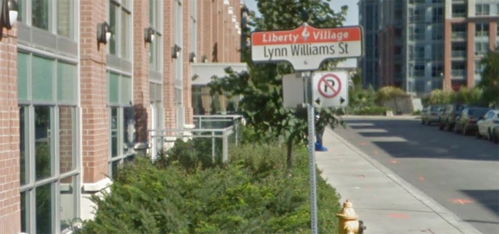 Lynn Williams has a street named after him in Toronto's Liberty Village.