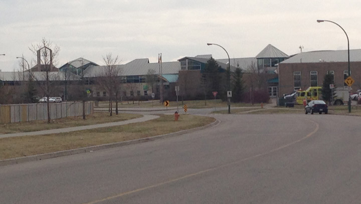 Saskatoon police, fire investigating incident at high school on Nelson Road in Saskatoon.